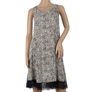 Maurices Black White Floral Tank Dress Small
